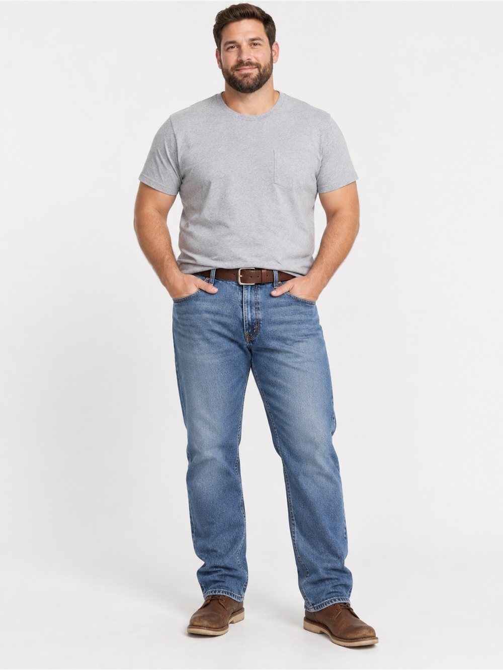 Levi’s 505 Men’s 38x32 Regular Fit Straight Leg Medium Wash Jeans